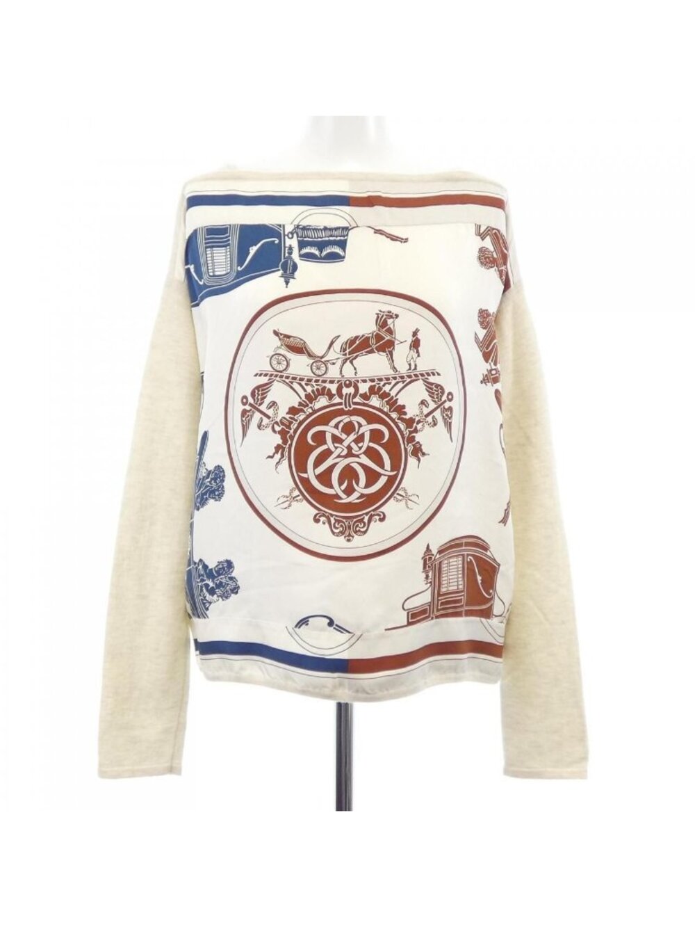 Hermes Knit Sweater White